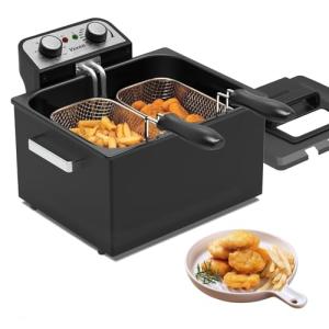1800W Large Electric Deep Fryer with 3 Baskets