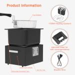 1800W Large Electric Deep Fryer with 3 Baskets