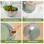 Large Stainless Steel Salad Spinner and Strainer
