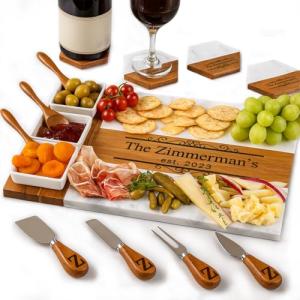 Custom Marble Charcuterie Board for Any Occasion