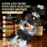 Electric Whiskey Smoker Kit with Wood Chips & Ice