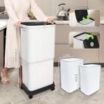 HI NINGER 3-Pack 13-Gallon Trash Can Set