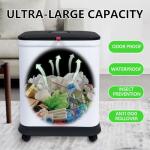 HI NINGER 3-Pack 13-Gallon Trash Can Set