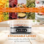 Rosewill Food Dehydrator with 5 Stackable Trays