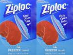 Ziploc Quart Freezer Bags - 108 Total Bags
