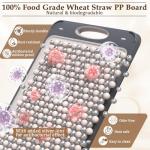 GUANCI Double-Sided Stainless Steel Cutting Board 14"x9.6