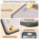 GUANCI Double-Sided Stainless Steel Cutting Board 14"x9.6
