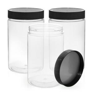 Vumdua 27 Ounce Airtight Plastic Food Storage Jars