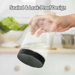 Vumdua 27 Ounce Airtight Plastic Food Storage Jars