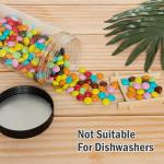 Vumdua 27 Ounce Airtight Plastic Food Storage Jars