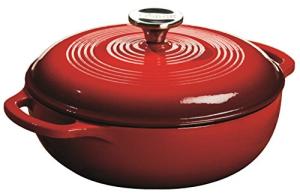 Lodge 3 Quart Enameled Cast Iron Dutch Oven
