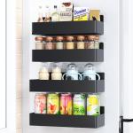 Magnetic Spice Rack Organizer for Refrigerator - 4 Pack
