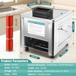 ARLUMA 850W Stainless Steel Electric Meat Slicer