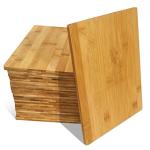 18-Pack Bamboo Cutting Boards - Sturdy and Versatile