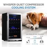 NewAir 19" Dual Zone Wine Fridge for 28 Bottles