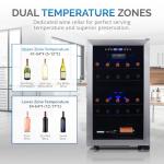 NewAir 19" Dual Zone Wine Fridge for 28 Bottles