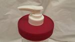 Burgundy Canning Jar Soap and Lotion Dispenser