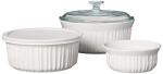 CorningWare French White 7-Pc Ceramic Bakeware Set
