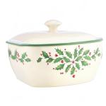 Lenox Holiday Covered Casserole Dish