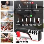 4-in-1 Ergonomic Manual Knife Sharpener