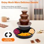 3-Tier Chocolate Fountain Machine for Parties