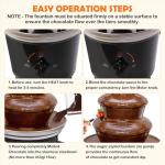 3-Tier Chocolate Fountain Machine for Parties