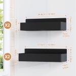 Magnetic Spice Rack Organizer for Refrigerator - 4 Pack