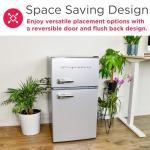 Frigidaire 3.2 cu ft Double Door Refrigerator Freezer