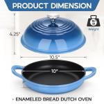 E-far 6 Qt Enameled Cast Iron Dutch Oven