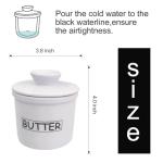French Butter Crock with Knife for Soft Butter