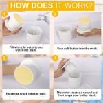 French Butter Crock with Knife for Soft Butter