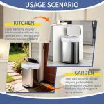 T.FORING Heavy Duty 18 Gallon Drawstring Trash Bags