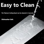 QuShen Pure Titanium Double-Sided Cutting Board