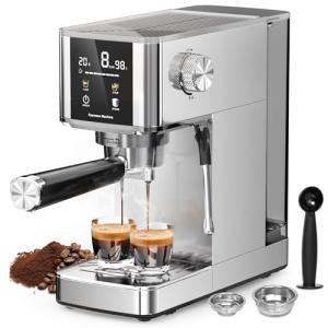 Kismile Professional Espresso Maker with Milk Frother
