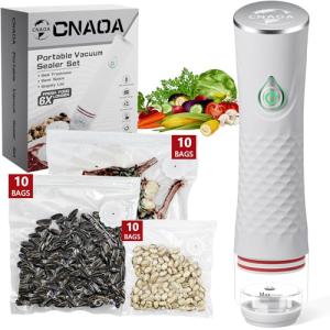 CNAOA Compact Food Vacuum Sealer with 30 Bags