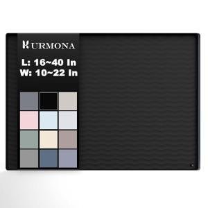 URMONA Waterproof Silicone Under Sink Mat, Black