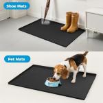 URMONA Waterproof Silicone Under Sink Mat, Black