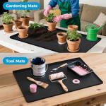 URMONA Waterproof Silicone Under Sink Mat, Black