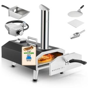 Wood Fired and Gas Outdoor Pizza Oven, Fast Cooking