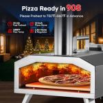 Wood Fired and Gas Outdoor Pizza Oven, Fast Cooking