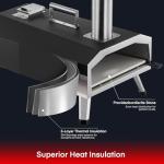 Wood Fired and Gas Outdoor Pizza Oven, Fast Cooking