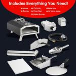 Wood Fired and Gas Outdoor Pizza Oven, Fast Cooking