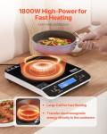 VEVOR 1800W Portable Induction Cooktop with Timer