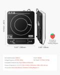 VEVOR 1800W Portable Induction Cooktop with Timer