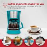 Holstein 5 Cup Drip Coffee Maker - Compact & Easy