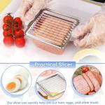 Stainless Steel Luncheon Meat Slicer, 10 Slices