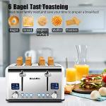 KitchMix 4-Slice Stainless Steel Bagel Toaster