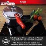 MAGEFESA 6.2-Quart Aluminum Pressure Cooker