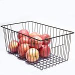 Freezer Organizer Bins - 6 Pcs, Durable Black