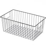 Freezer Organizer Bins - 6 Pcs, Durable Black